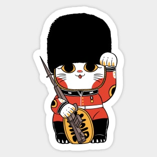 Lucky Cat British Sticker